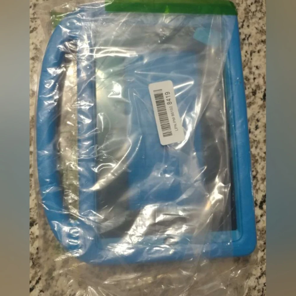 Blue and Green Tablet Case